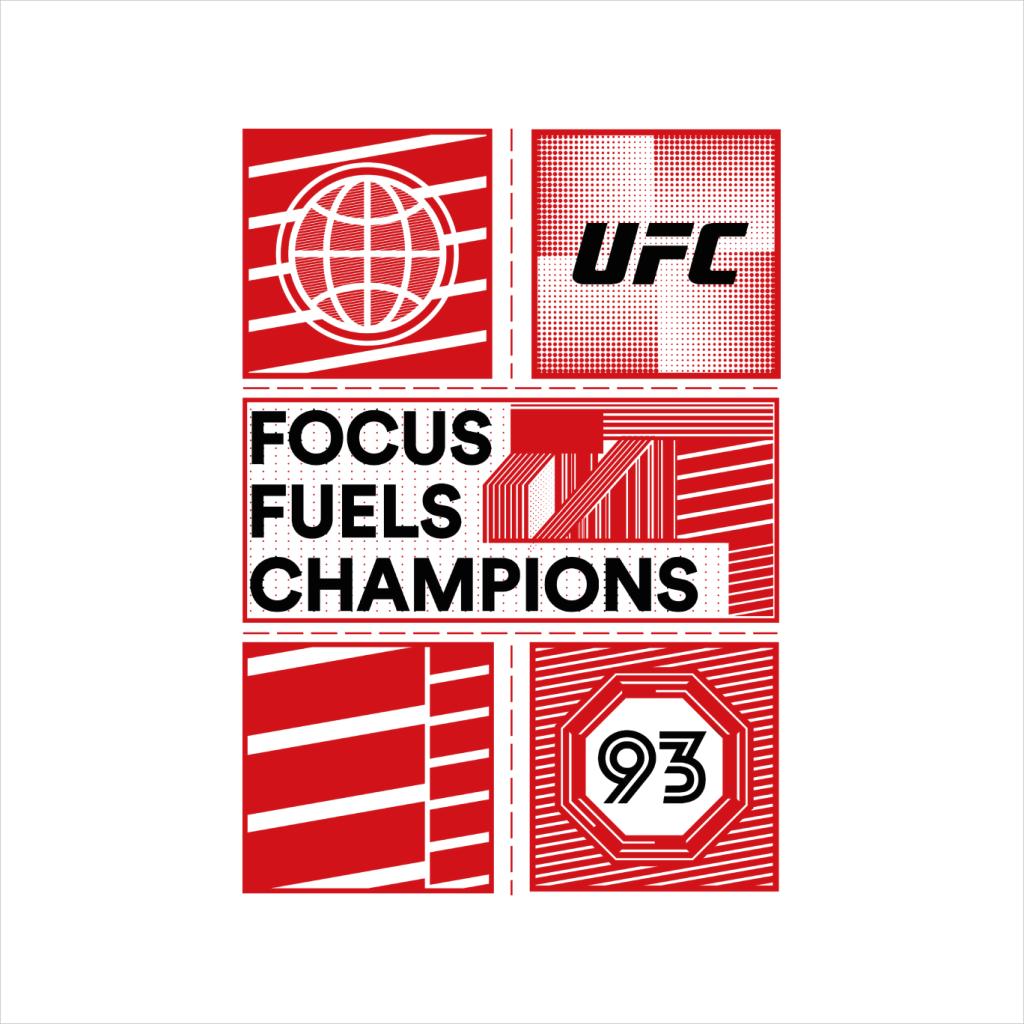 UFC Red Block Poster 93 Men's T-Shirt-ALL + EVERY