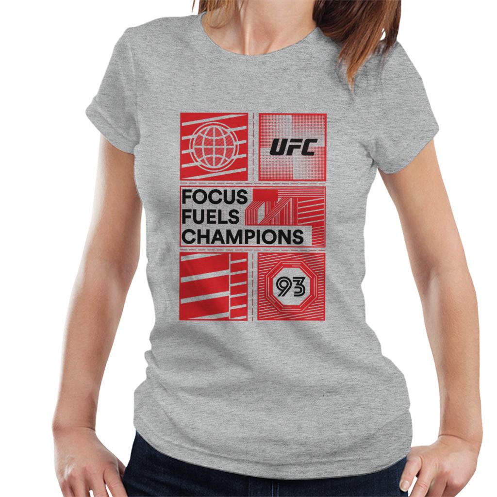 UFC Red Block Poster 93 Women's T-Shirt-ALL + EVERY