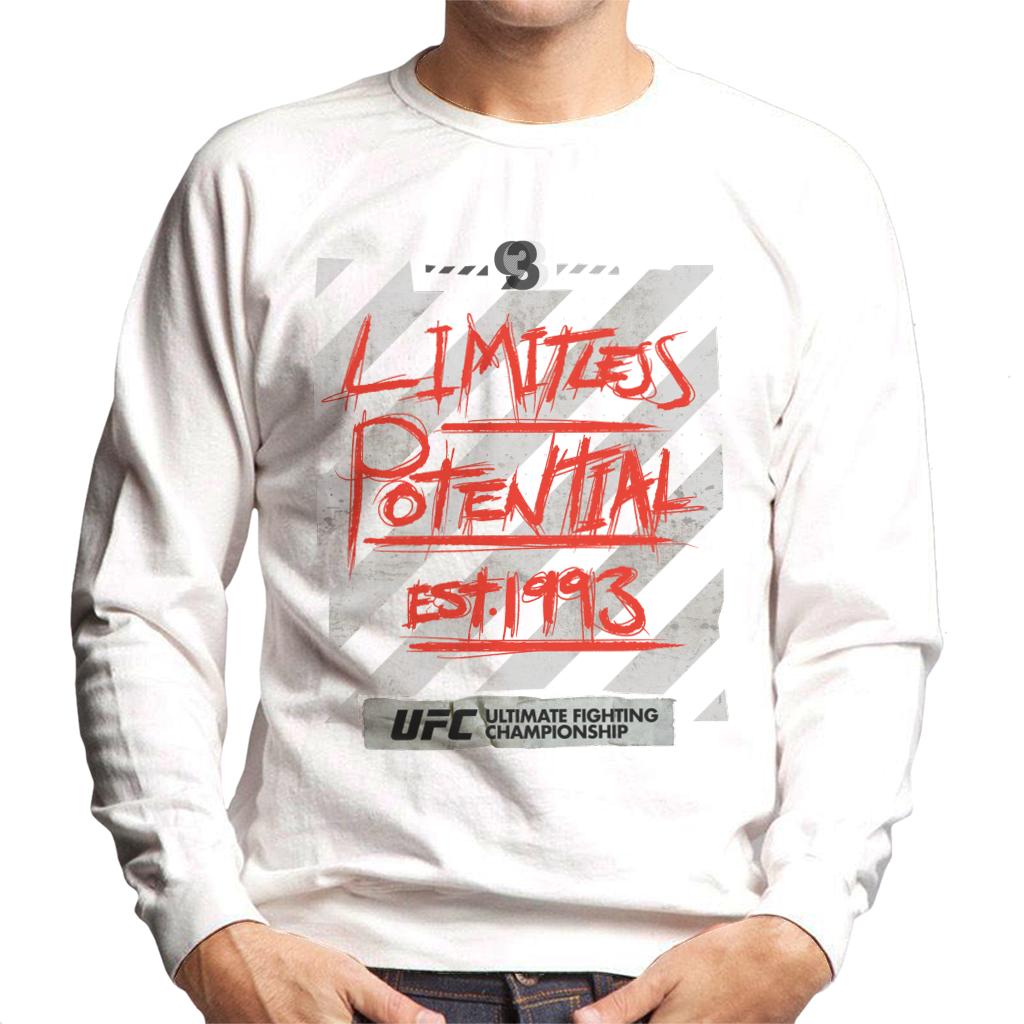 UFC Limitless Potential Tape Red Text Men's Sweatshirt-ALL + EVERY