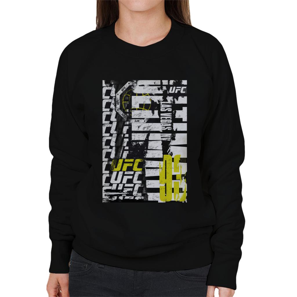 UFC Tear Down Multi Logo Women's Sweatshirt-ALL + EVERY