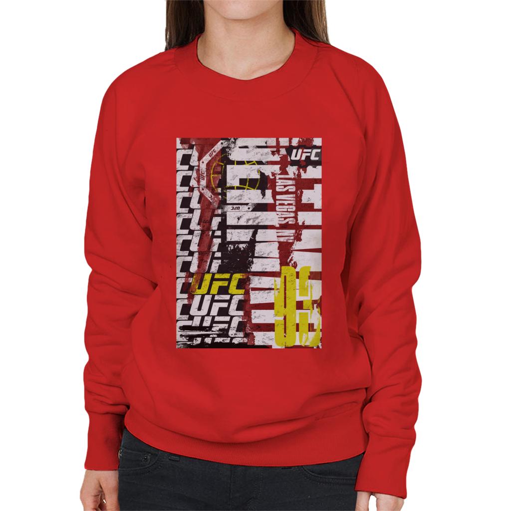 UFC Tear Down Multi Logo Women's Sweatshirt-ALL + EVERY