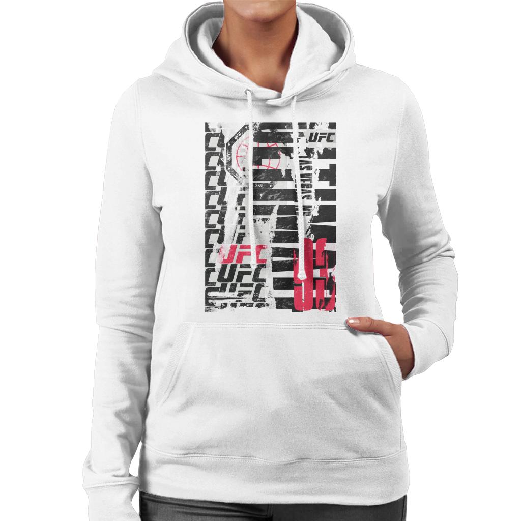 UFC Tear Down Vegas 93 Multi Logo Women's Hooded Sweatshirt-ALL + EVERY