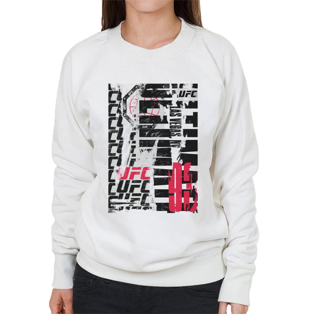 UFC Tear Down Vegas 93 Multi Logo Women's Sweatshirt-ALL + EVERY