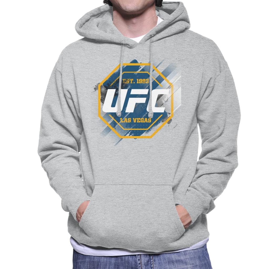 UFC Octagon Streak Logo Men's Hooded Sweatshirt-ALL + EVERY