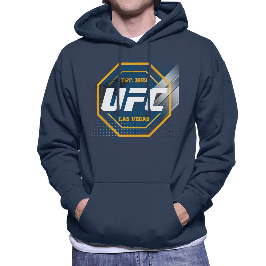 UFC Octagon Streak Logo Men's Hooded Sweatshirt-ALL + EVERY