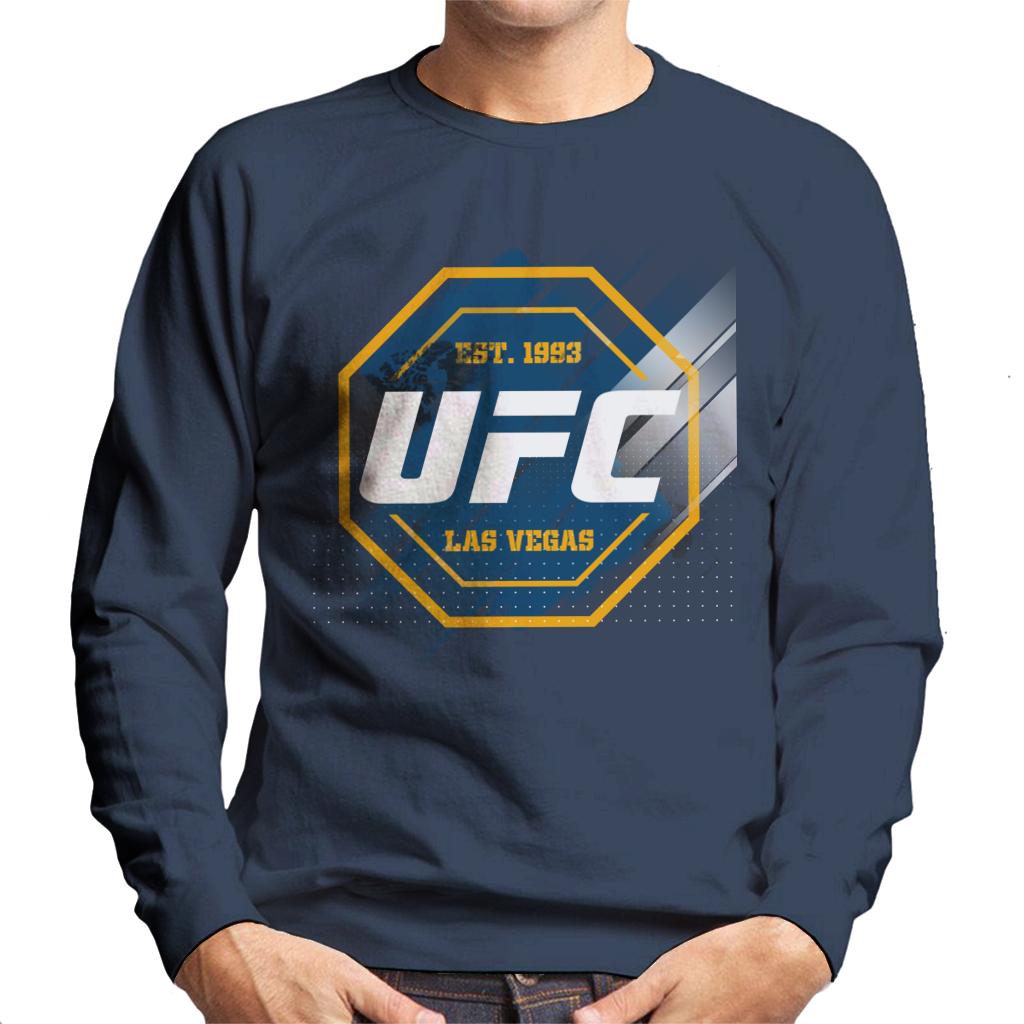 UFC Octagon Streak Logo Men's Sweatshirt-ALL + EVERY