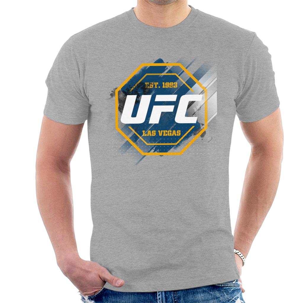 UFC Octagon Streak Logo Men's T-Shirt-ALL + EVERY