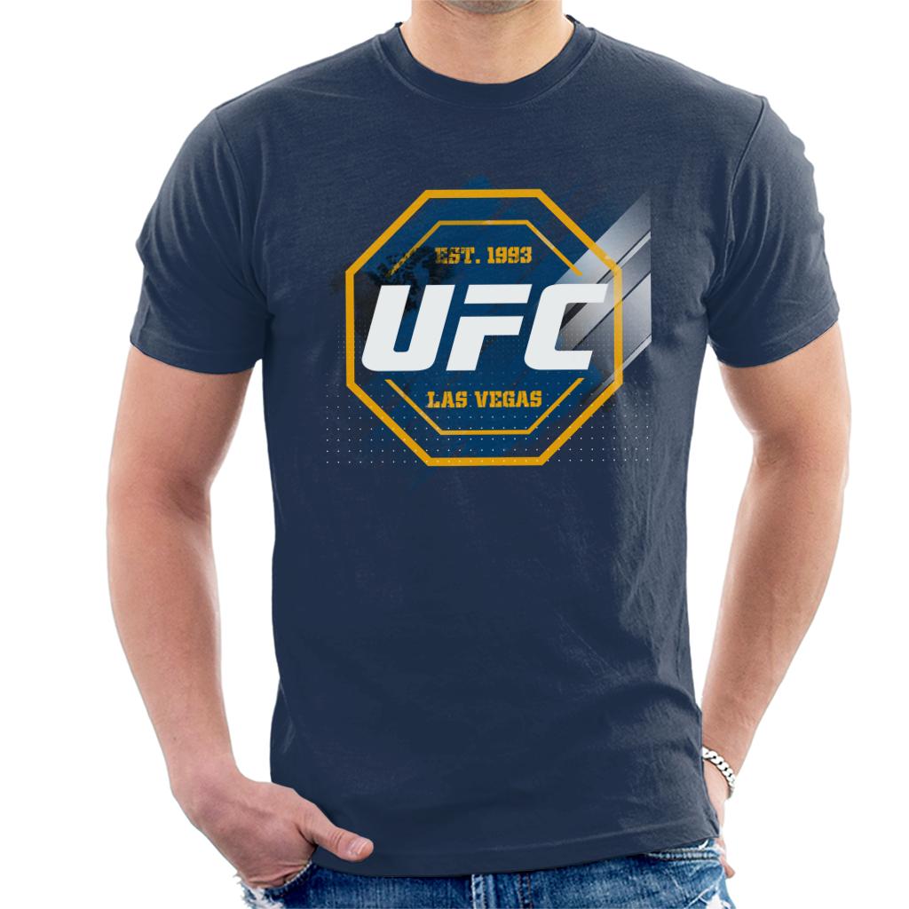 UFC Octagon Streak Logo Men's T-Shirt-ALL + EVERY