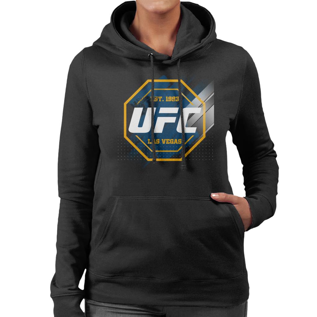 UFC Octagon Streak Logo Women's Hooded Sweatshirt-ALL + EVERY