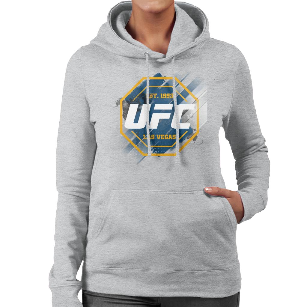 UFC Octagon Streak Logo Women's Hooded Sweatshirt-ALL + EVERY