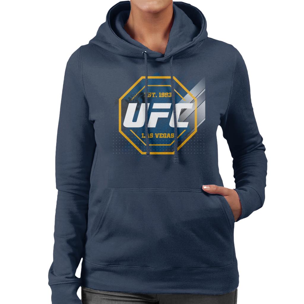 UFC Octagon Streak Logo Women's Hooded Sweatshirt-ALL + EVERY