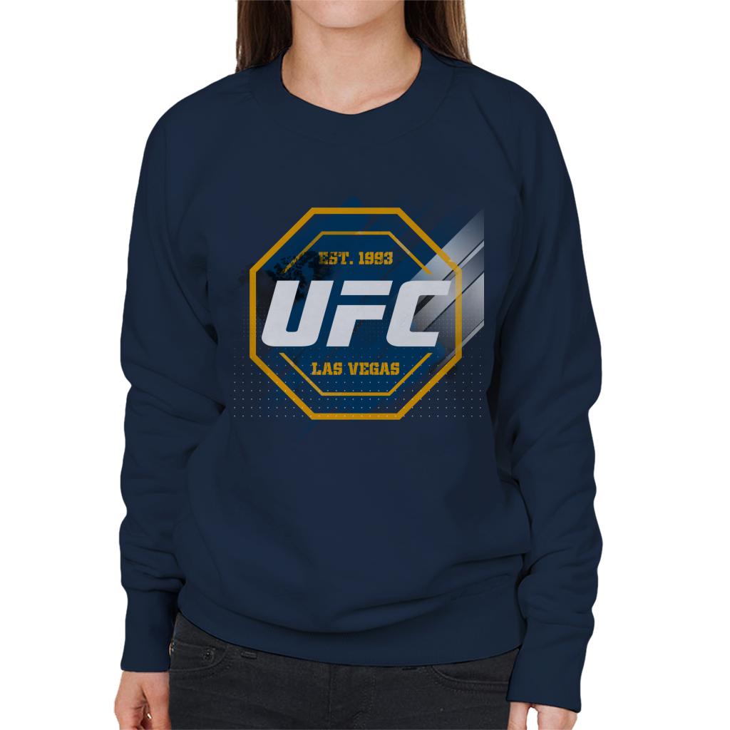 UFC Octagon Streak Logo Women's Sweatshirt-ALL + EVERY