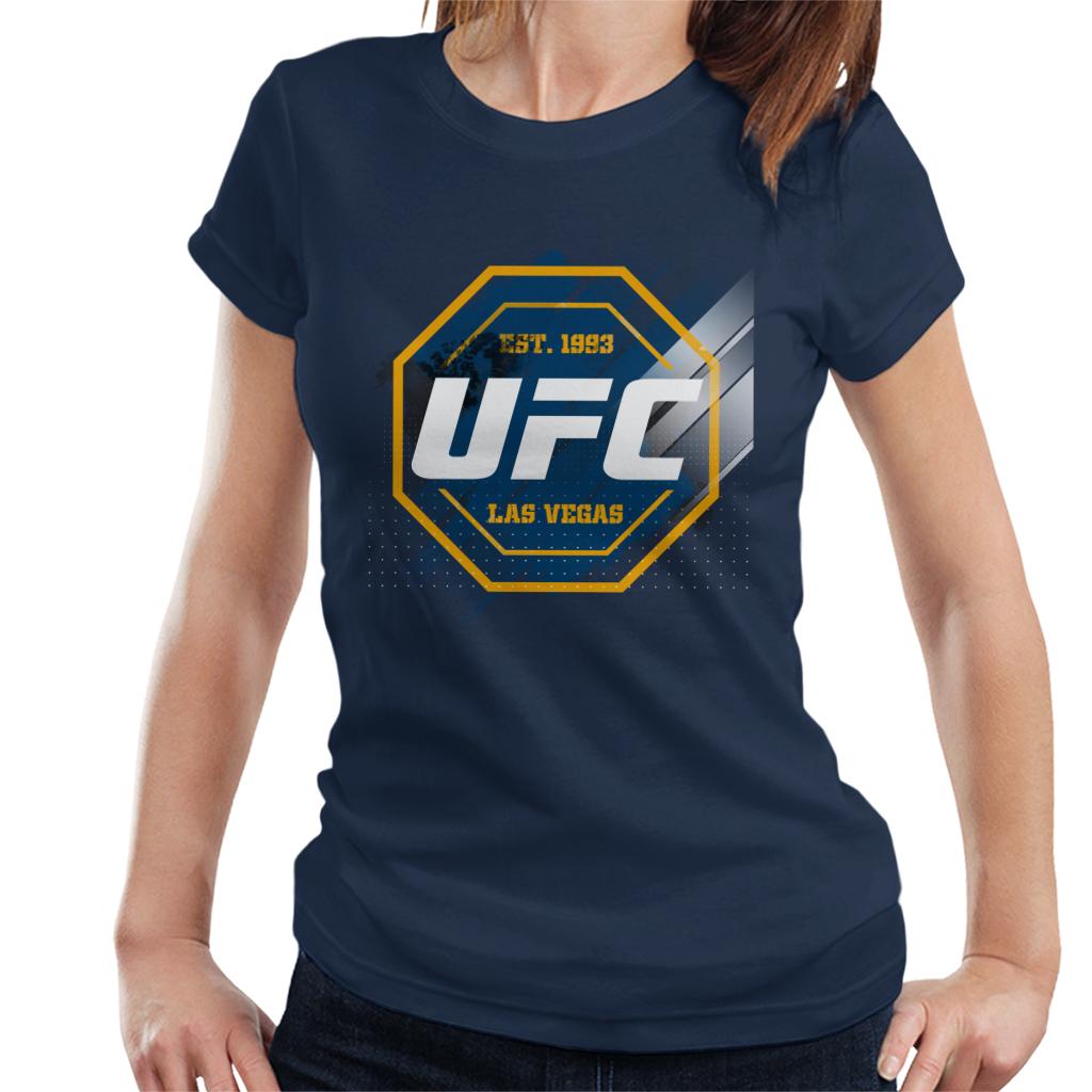 UFC Octagon Streak Logo Women's T-Shirt-ALL + EVERY