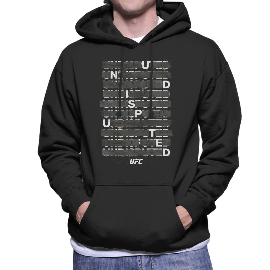 UFC Undisputed Taped White Text Men's Hooded Sweatshirt-ALL + EVERY