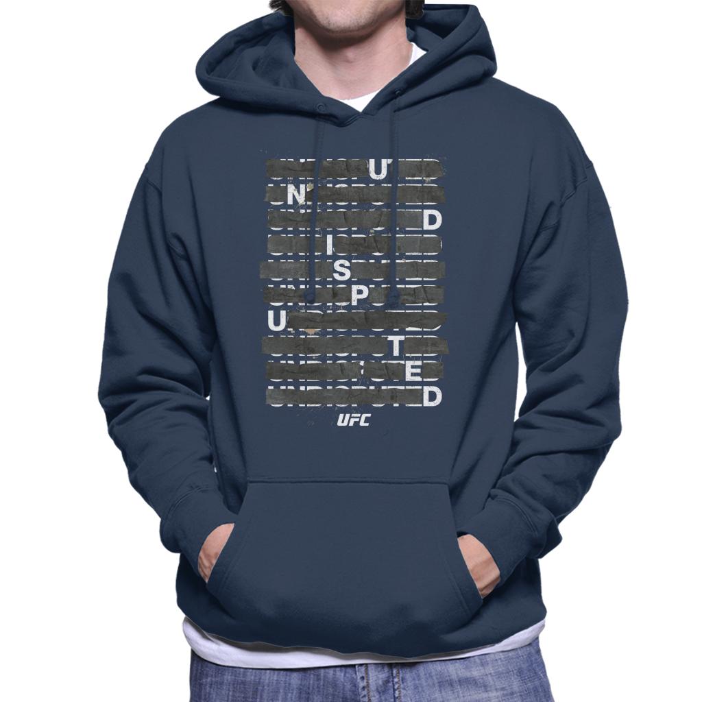 UFC Undisputed Taped White Text Men's Hooded Sweatshirt-ALL + EVERY