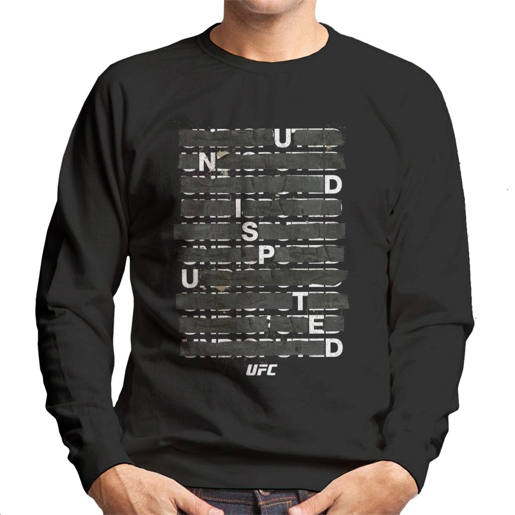 UFC Undisputed Taped White Text Men's Sweatshirt-ALL + EVERY