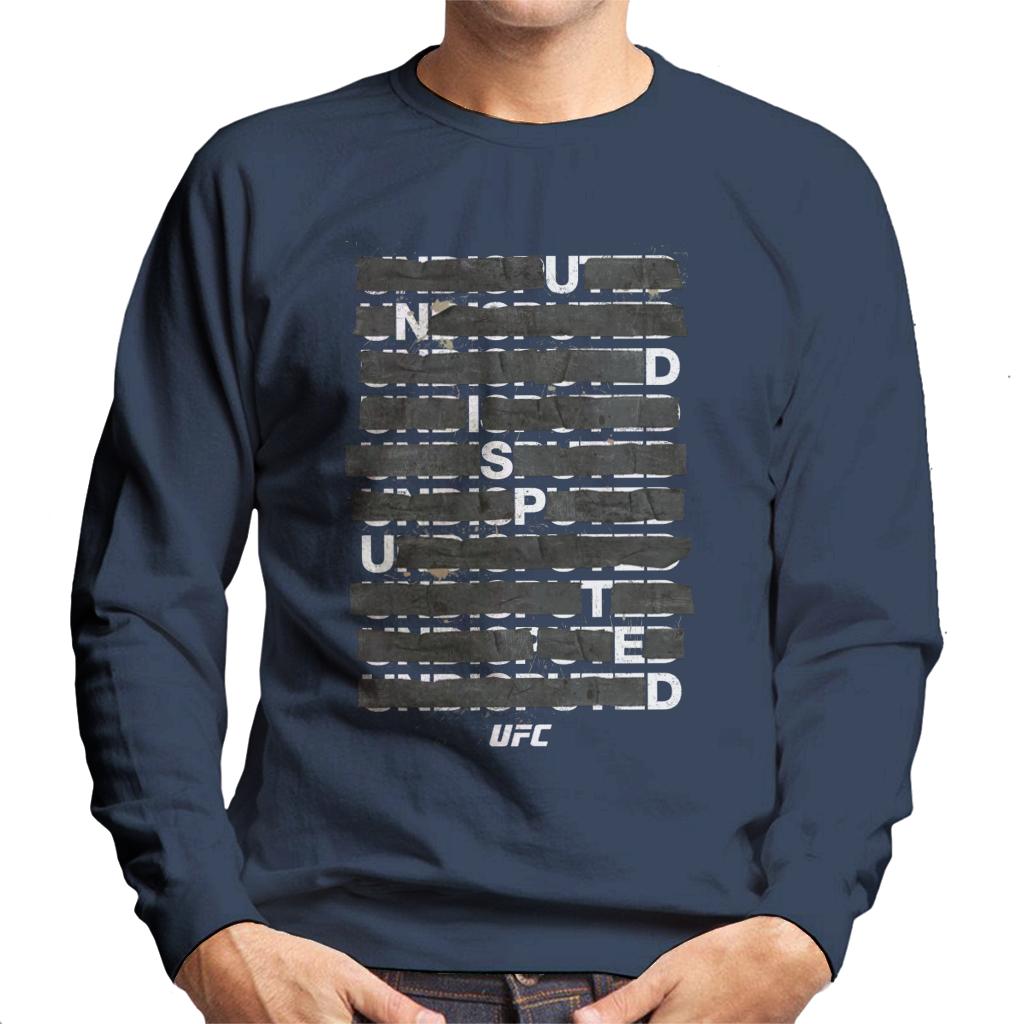 UFC Undisputed Taped White Text Men's Sweatshirt-ALL + EVERY