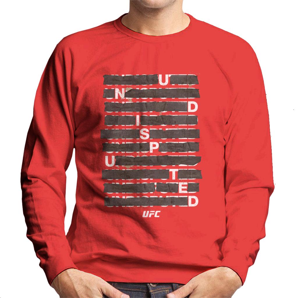 UFC Undisputed Taped White Text Men's Sweatshirt-ALL + EVERY