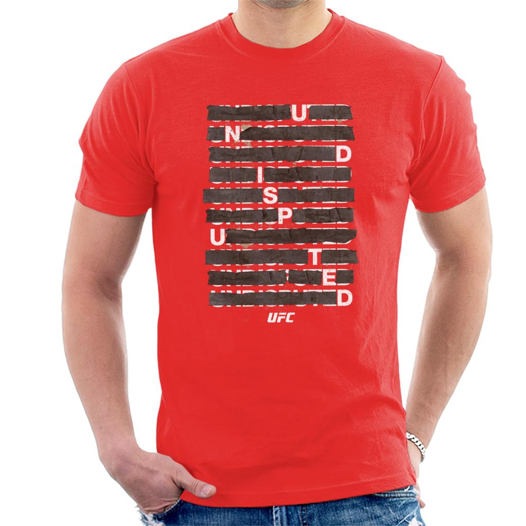 UFC Undisputed Taped White Text Men's T-Shirt-ALL + EVERY