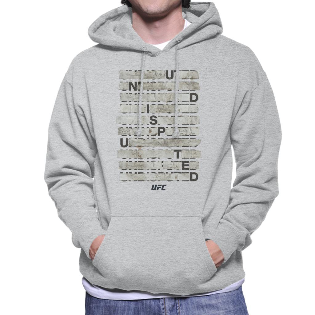 UFC Undisputed Taped Black Text Men's Hooded Sweatshirt-ALL + EVERY