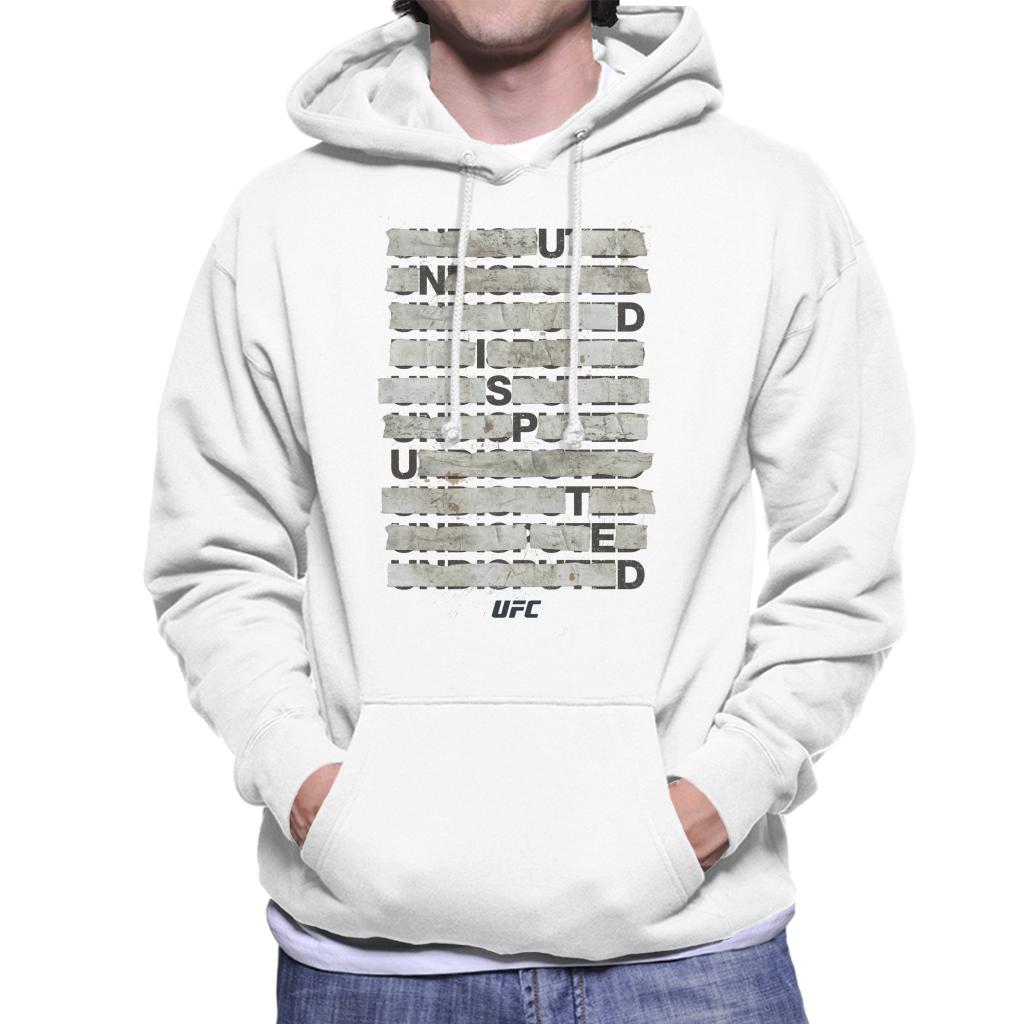 UFC Undisputed Taped Black Text Men's Hooded Sweatshirt-ALL + EVERY