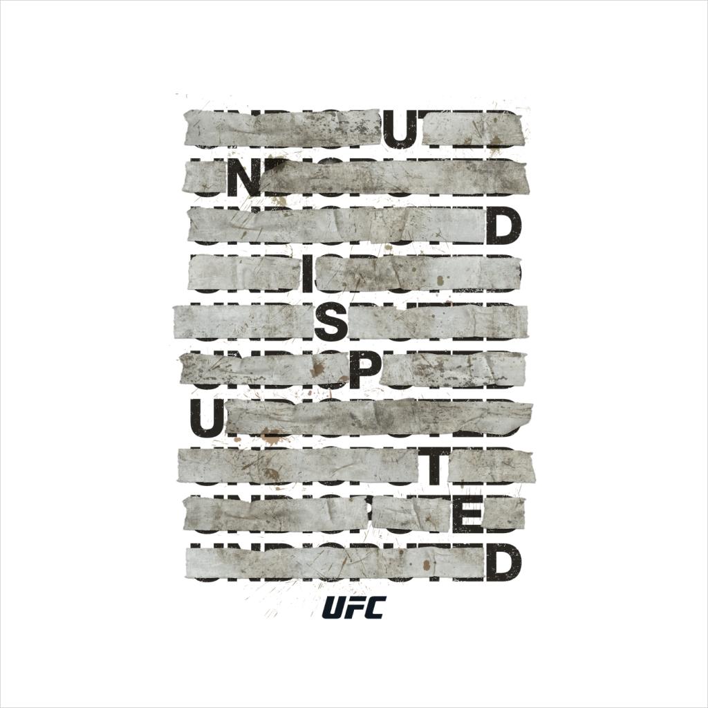 UFC Undisputed Taped Black Text Men's T-Shirt-ALL + EVERY