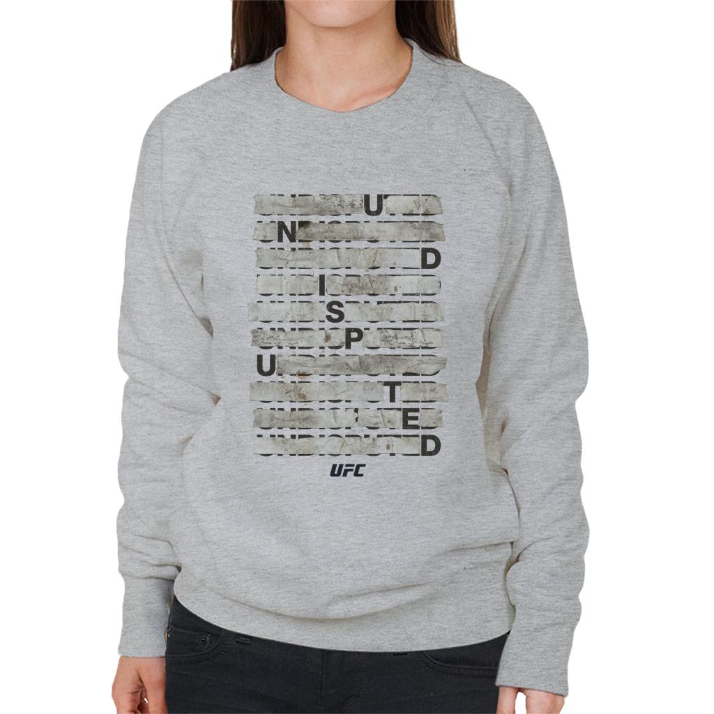 UFC Undisputed Taped Black Text Women's Sweatshirt-ALL + EVERY