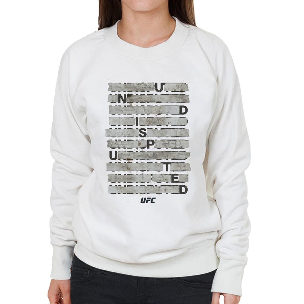 UFC Undisputed Taped Black Text Women's Sweatshirt-ALL + EVERY