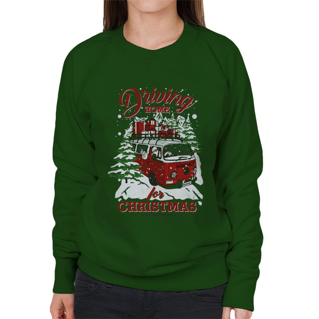 Volkswagen Driving Home For Christmas Women's Sweatshirt-ALL + EVERY