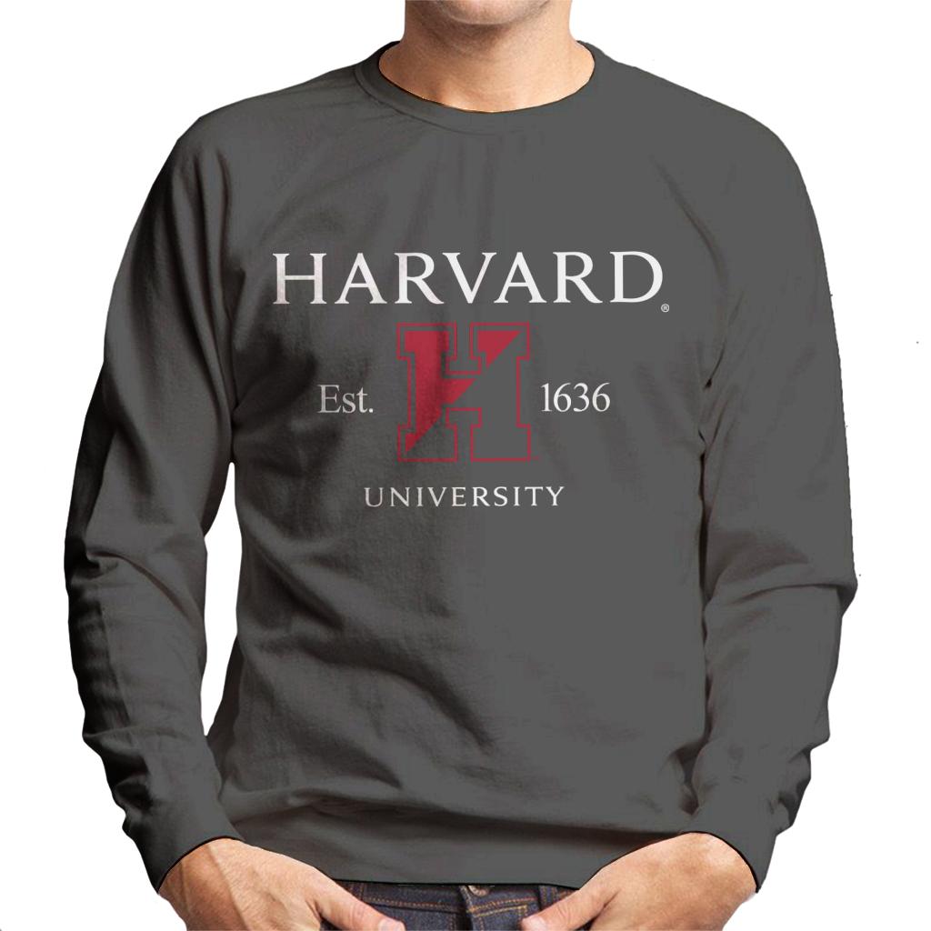 Harvard University Est 1636 Two Tone Logo Men's Sweatshirt-ALL + EVERY