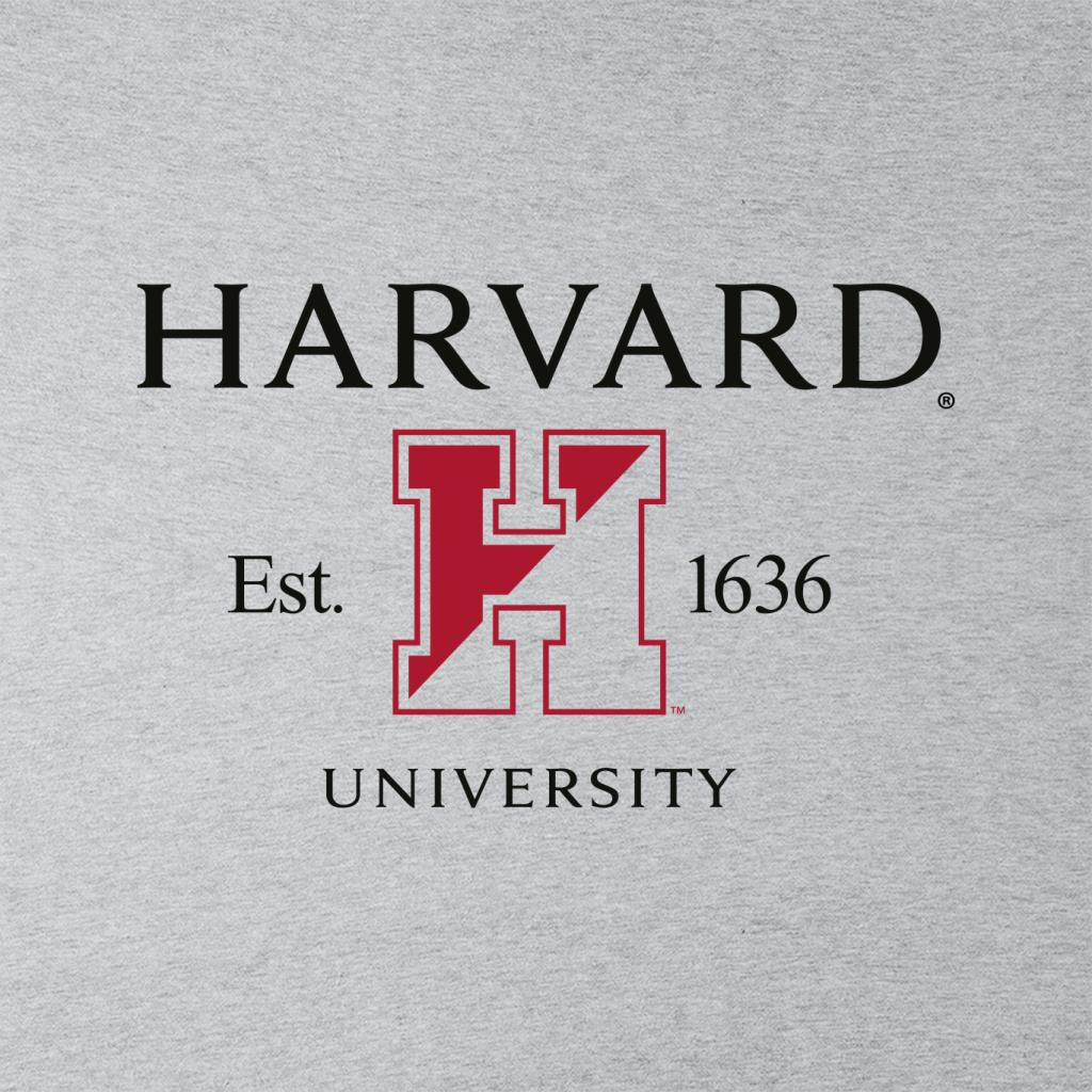 Harvard University Two Tone Logo Est 1636 Men's T-Shirt-ALL + EVERY