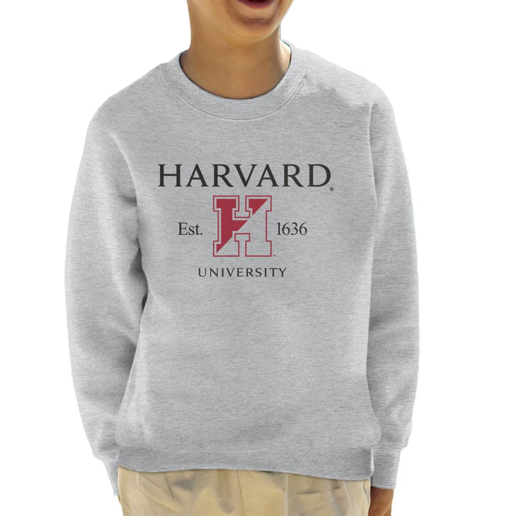 Harvard University Two Tone Logo Est 1636 Kid's Sweatshirt-ALL + EVERY