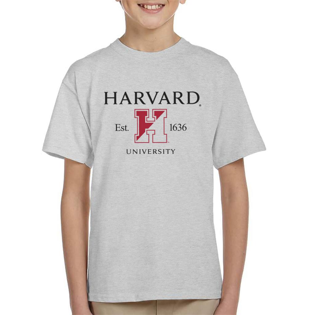 Harvard University Two Tone Logo Est 1636 Kid's T-Shirt-ALL + EVERY