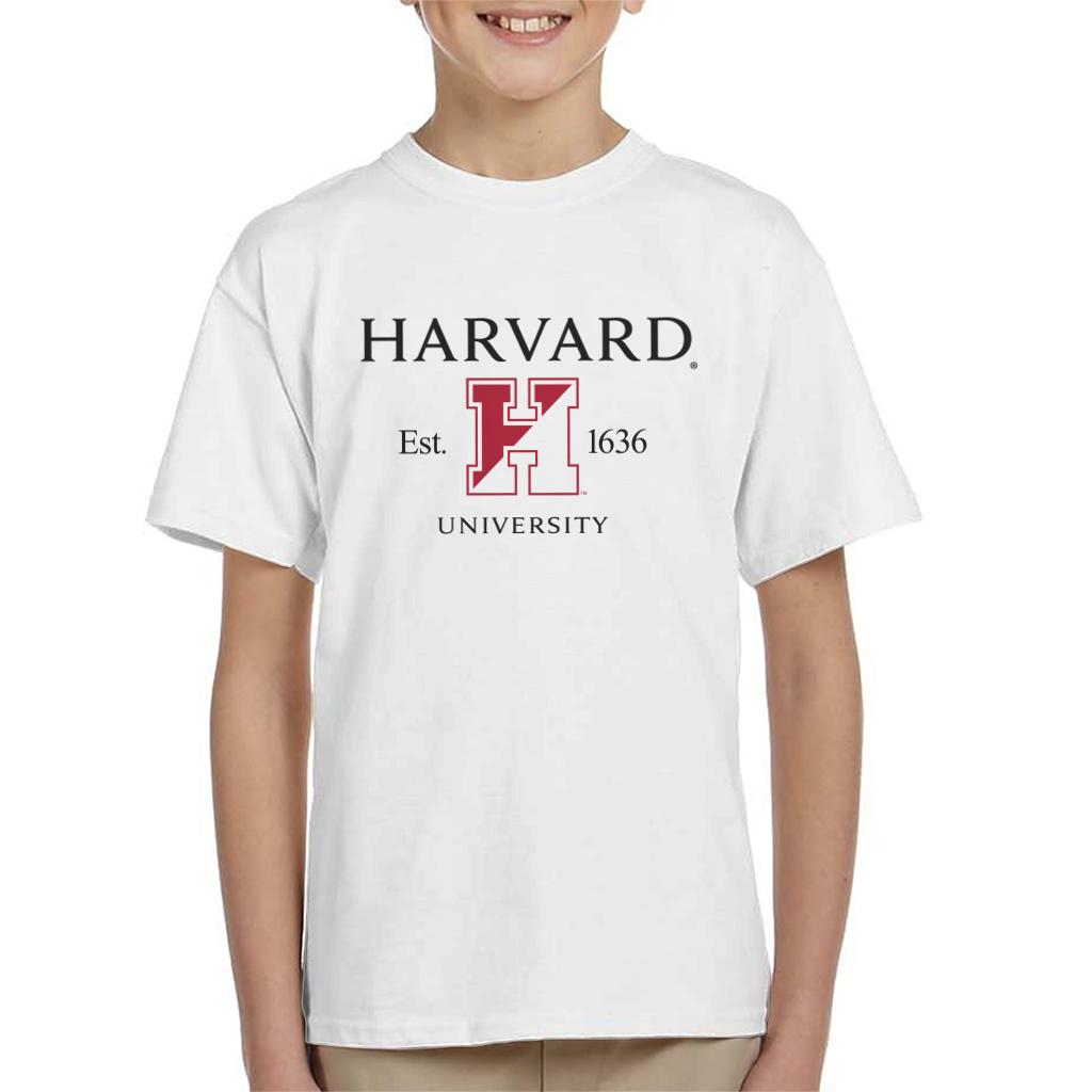 Harvard University Two Tone Logo Est 1636 Kid's T-Shirt-ALL + EVERY