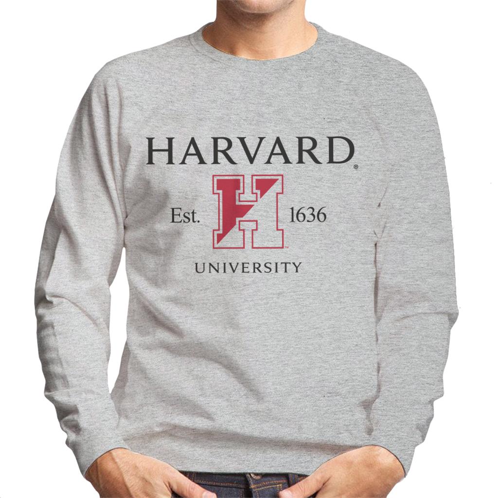 Harvard University Two Tone Logo Est 1636 Men's Sweatshirt-ALL + EVERY