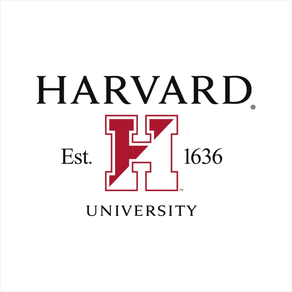 Harvard University Two Tone Logo Est 1636 Men's T-Shirt-ALL + EVERY