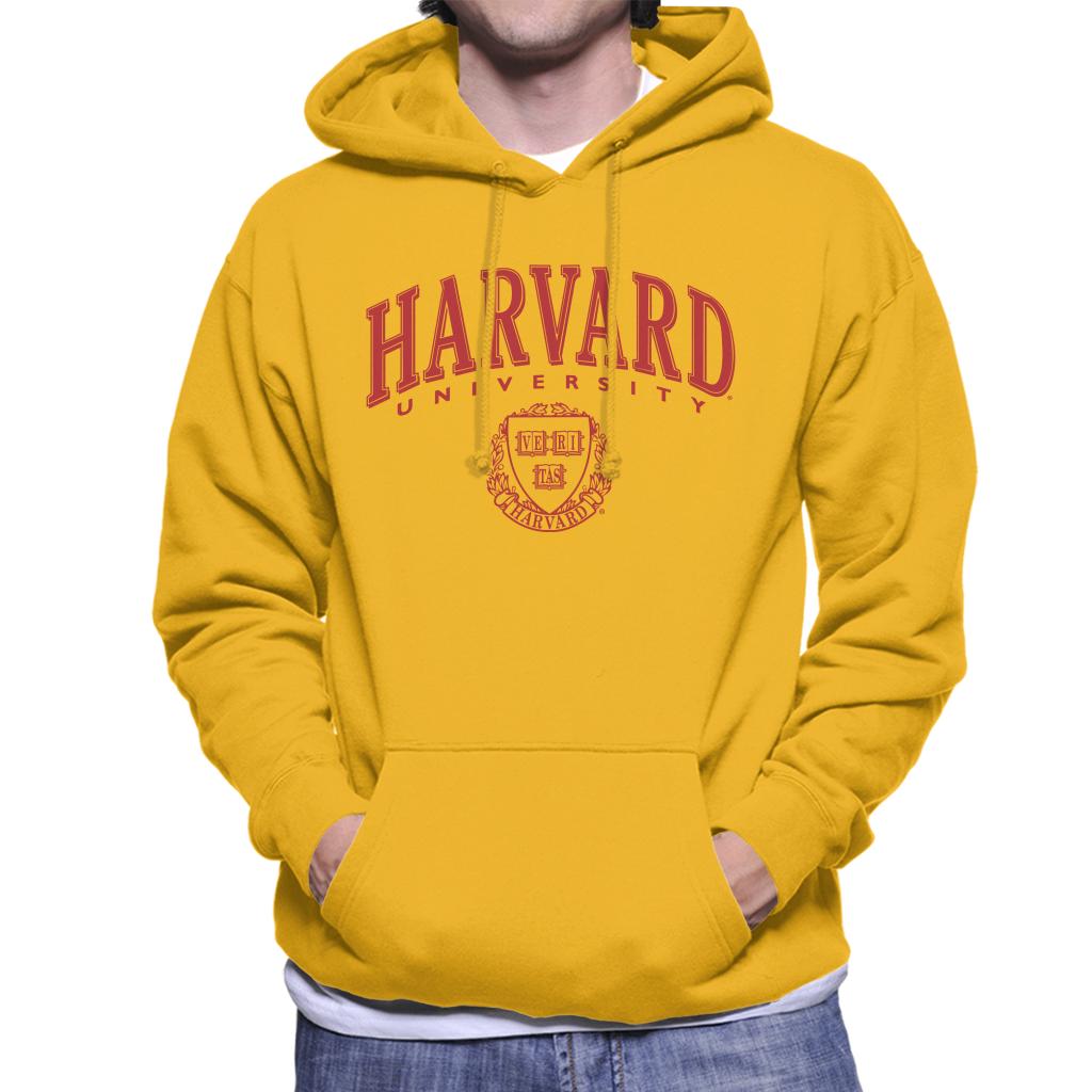 Harvard University Classic Red Shield Men's Hooded Sweatshirt-ALL + EVERY
