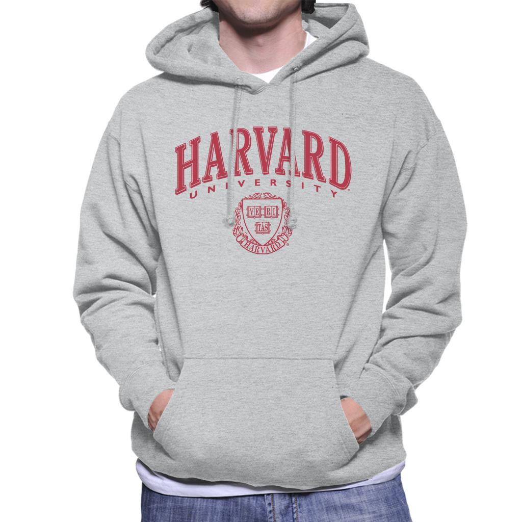 Harvard University Classic Red Shield Men's Hooded Sweatshirt-ALL + EVERY