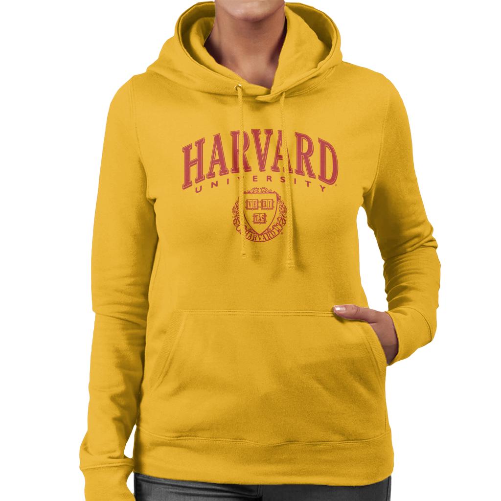 Harvard University Classic Red Shield Women's Hooded Sweatshirt-ALL + EVERY