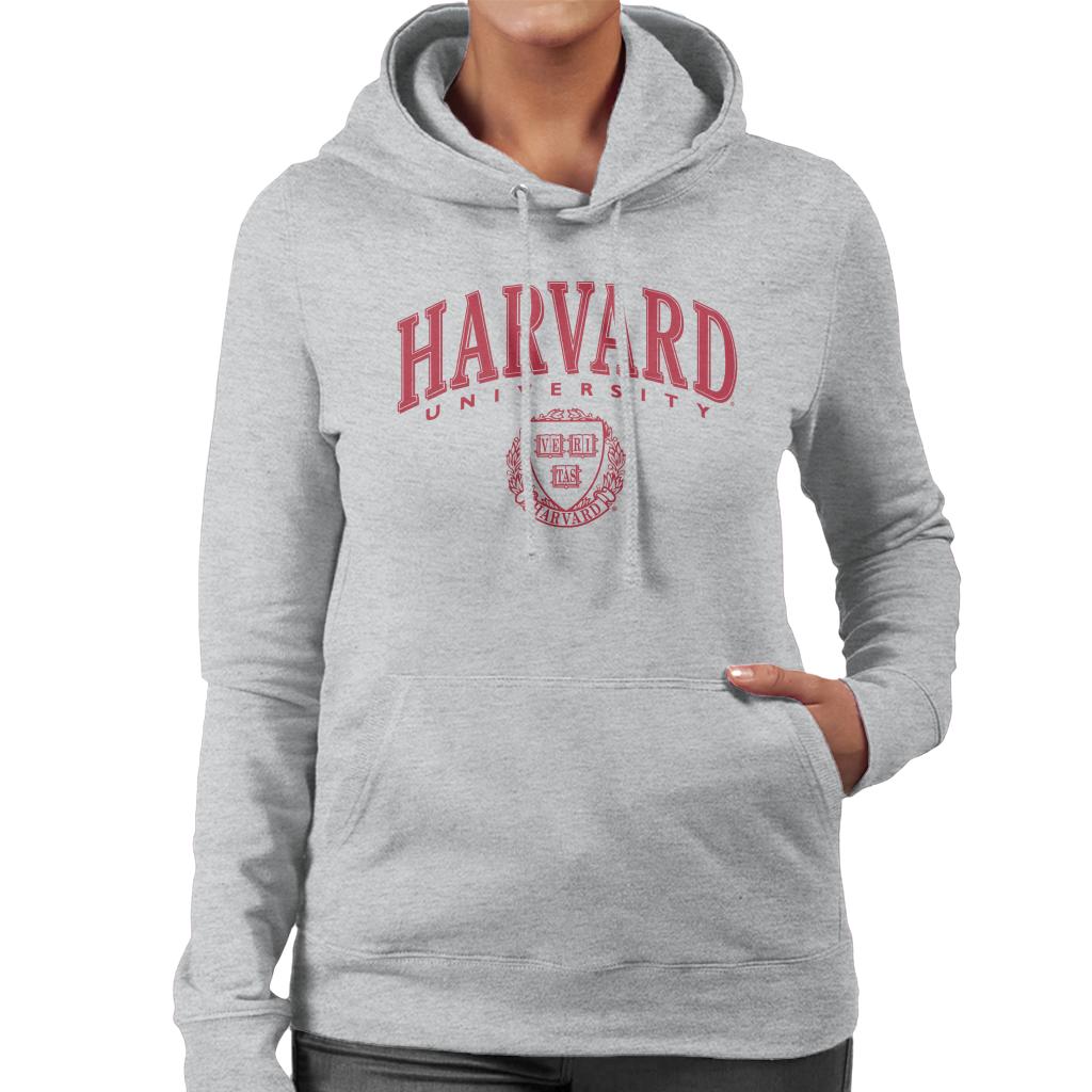 Harvard University Classic Red Shield Women's Hooded Sweatshirt-ALL + EVERY