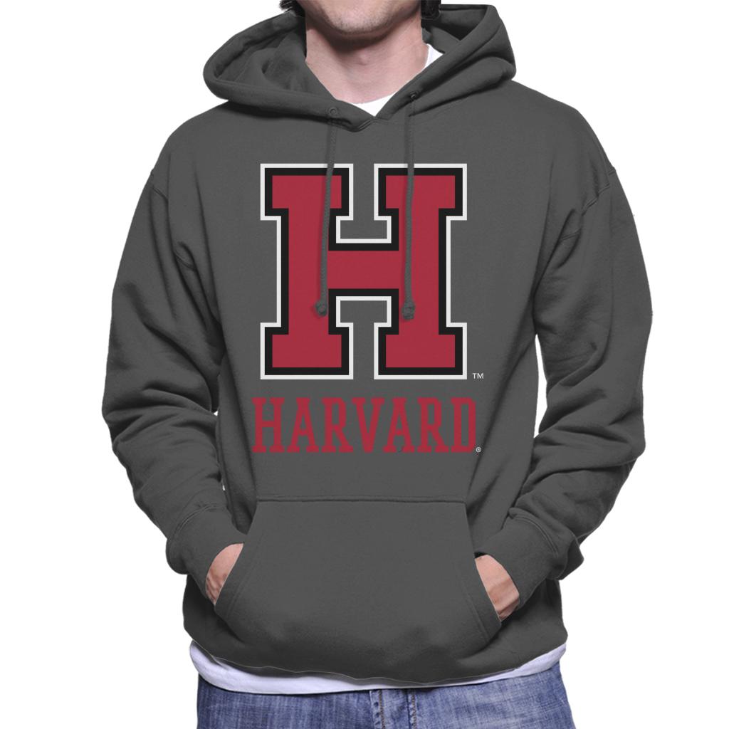 Harvard University Red H Varsity Logo Men's Hooded Sweatshirt-ALL + EVERY