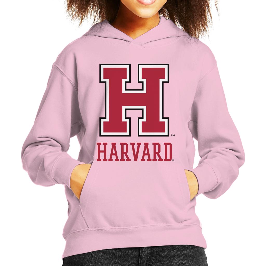 Harvard University Varsity Red H Logo Kid's Hooded Sweatshirt-ALL + EVERY