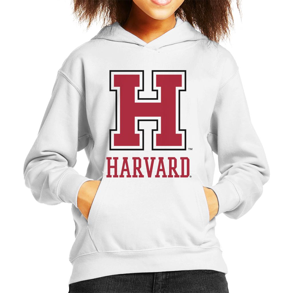 Harvard University Varsity Red H Logo Kid's Hooded Sweatshirt-ALL + EVERY