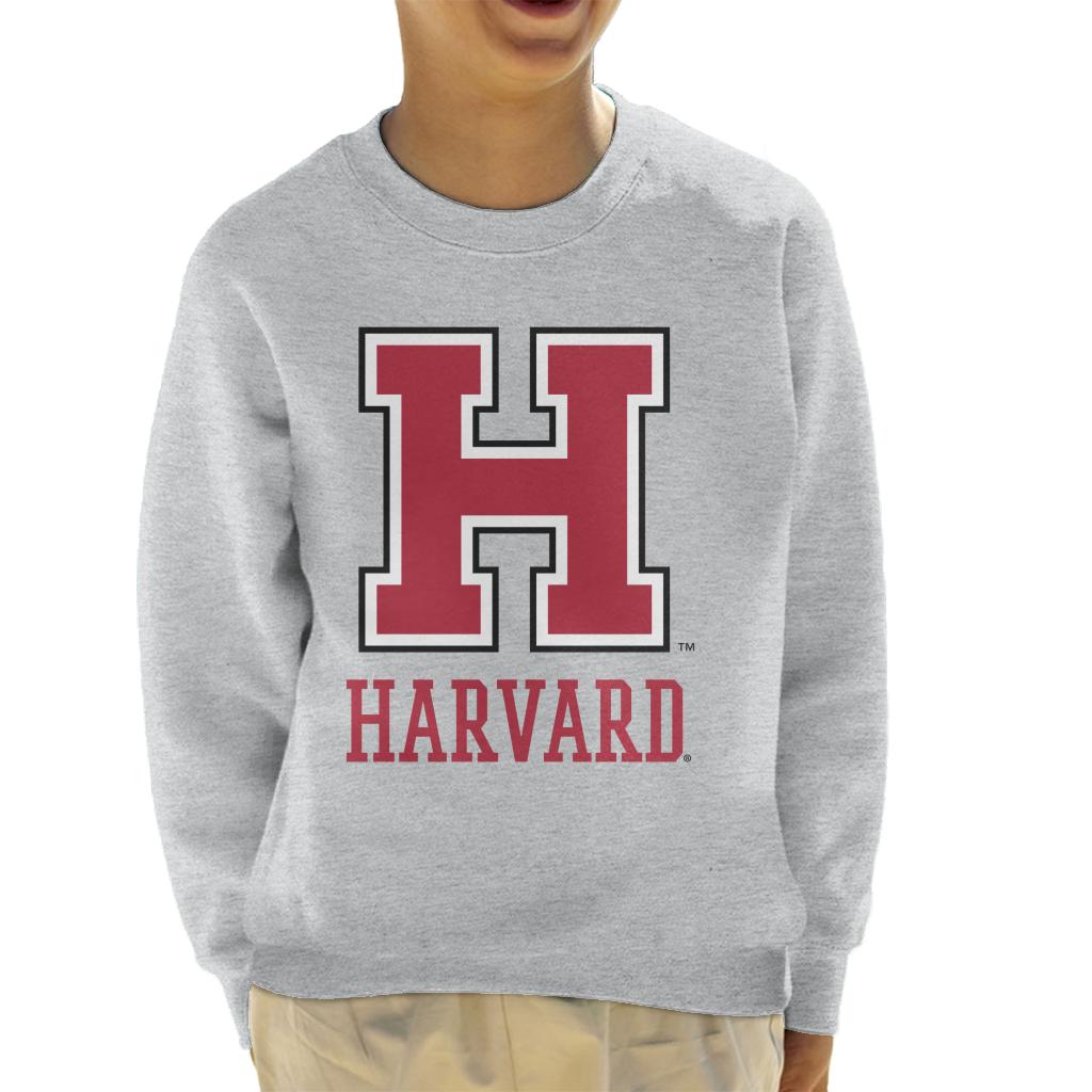 Harvard University Varsity Red H Logo Kid's Sweatshirt-ALL + EVERY