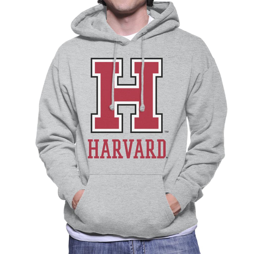 Harvard University Varsity Red H Logo Men's Hooded Sweatshirt-ALL + EVERY