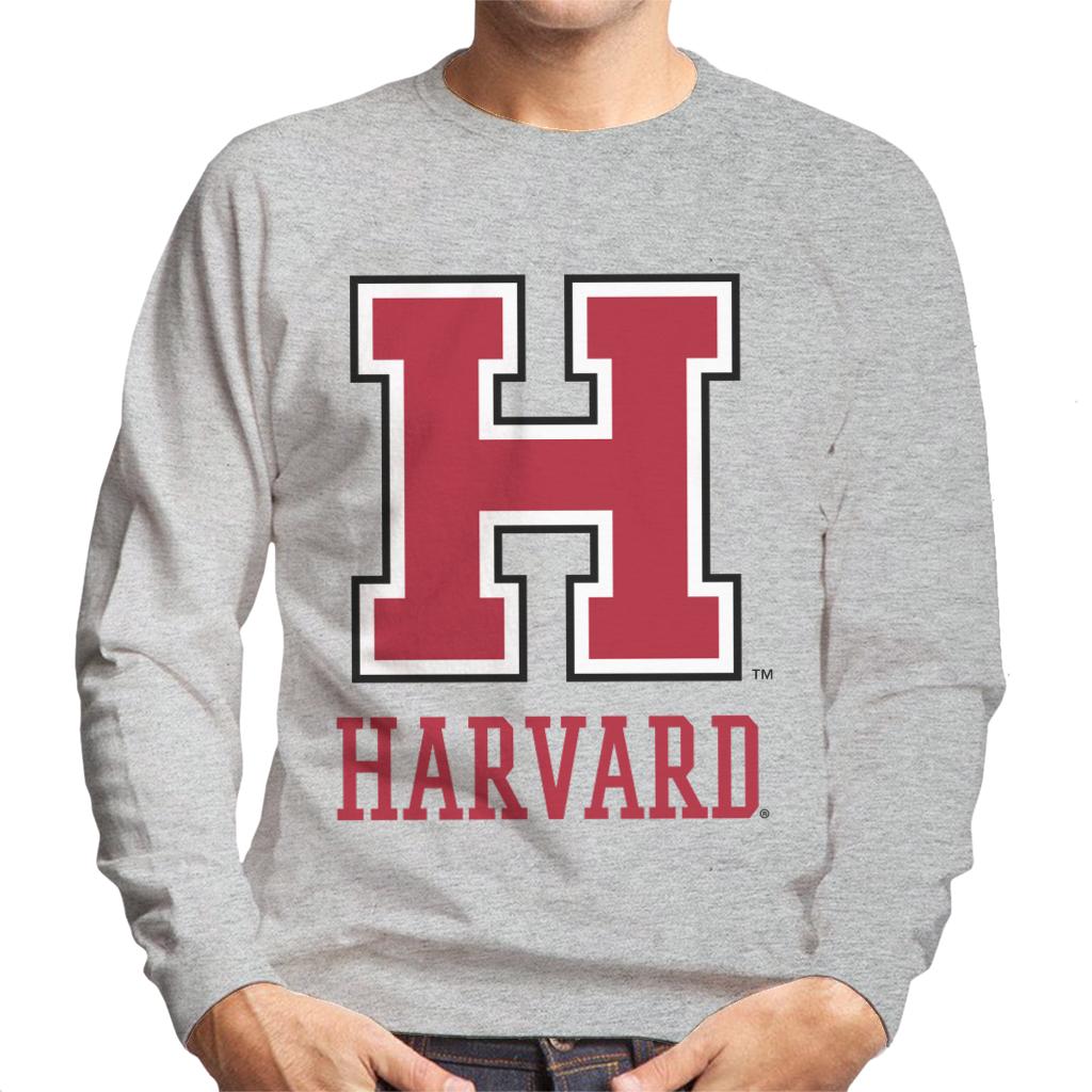 Harvard University Varsity Red H Logo Men's Sweatshirt-ALL + EVERY