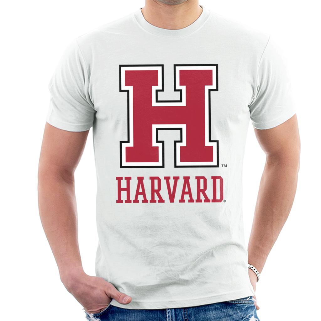 Harvard University Varsity Red H Logo Men's T-Shirt-ALL + EVERY