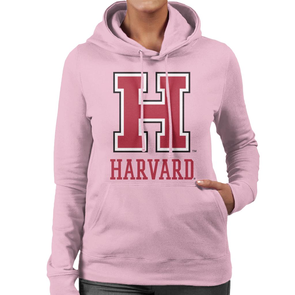 Harvard University Varsity Red H Logo Women's Hooded Sweatshirt-ALL + EVERY