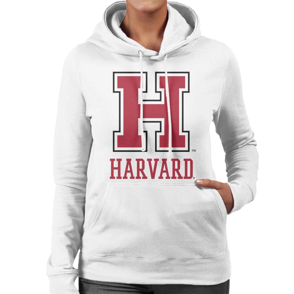 Harvard University Varsity Red H Logo Women's Hooded Sweatshirt-ALL + EVERY