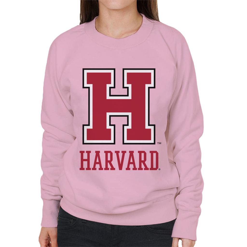 Harvard University Varsity Red H Logo Women's Sweatshirt-ALL + EVERY